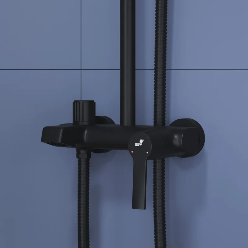 Душевая стойка RGW Shower Panels 51140131-04 настенная цвет черный
