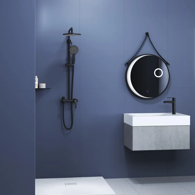 Душевая стойка RGW Shower Panels 51140131-04 настенная цвет черный