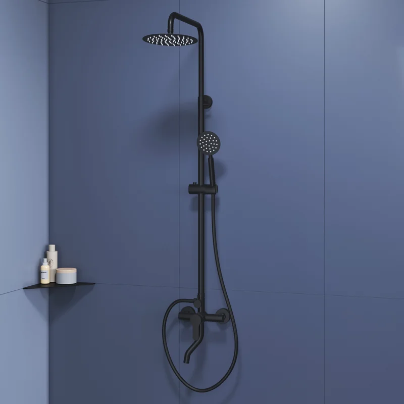 Душевая стойка RGW Shower Panels 59140124-04 настенная цвет черный