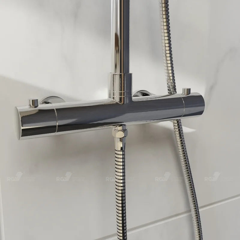 Душевая стойка RGW Shower Panels 21140121-01 настенная цвет хром