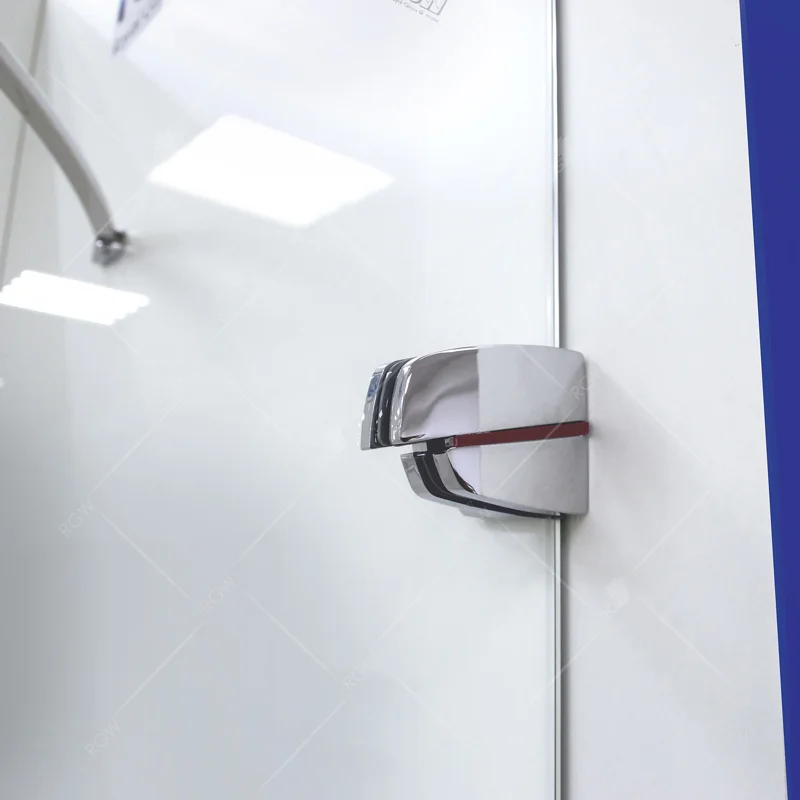 Душевой уголок RGW SA-41, 02034180-11, 80 х 100 см прямоугольный, стекло прозрачное, хром/красный
