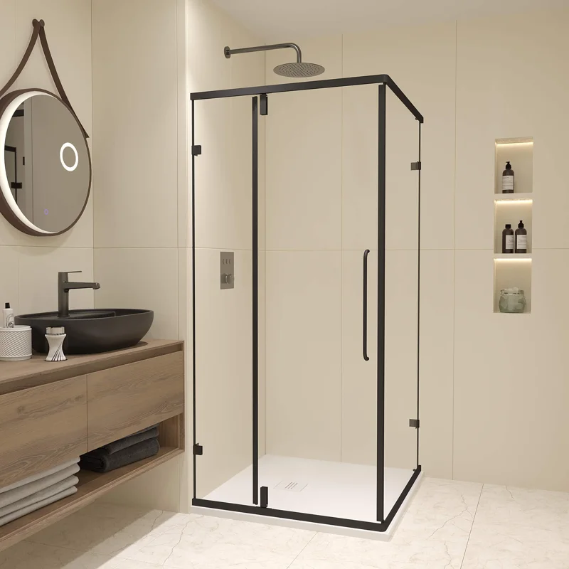 Душевой уголок RGW Classic CL-035B 90x90 350903599-14 профиль Черный матовый стекло прозрачное