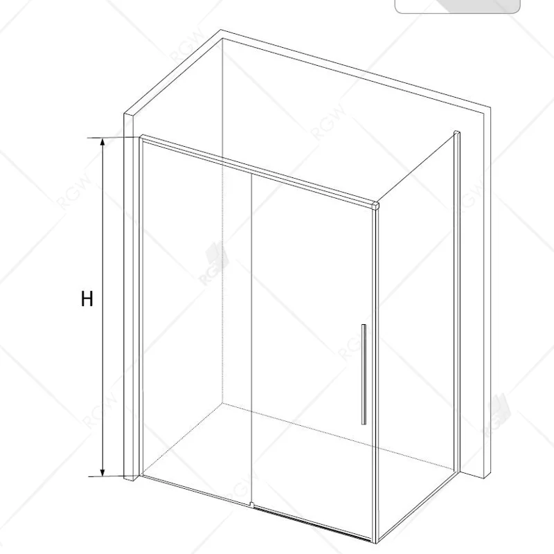 Душевой уголок RGW Stilvoll 32324250-011 150x100 стекло прозрачное 6 мм
