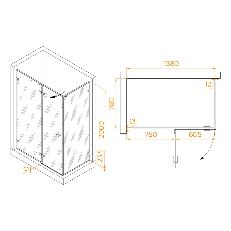 Душевой уголок RGW SV-040