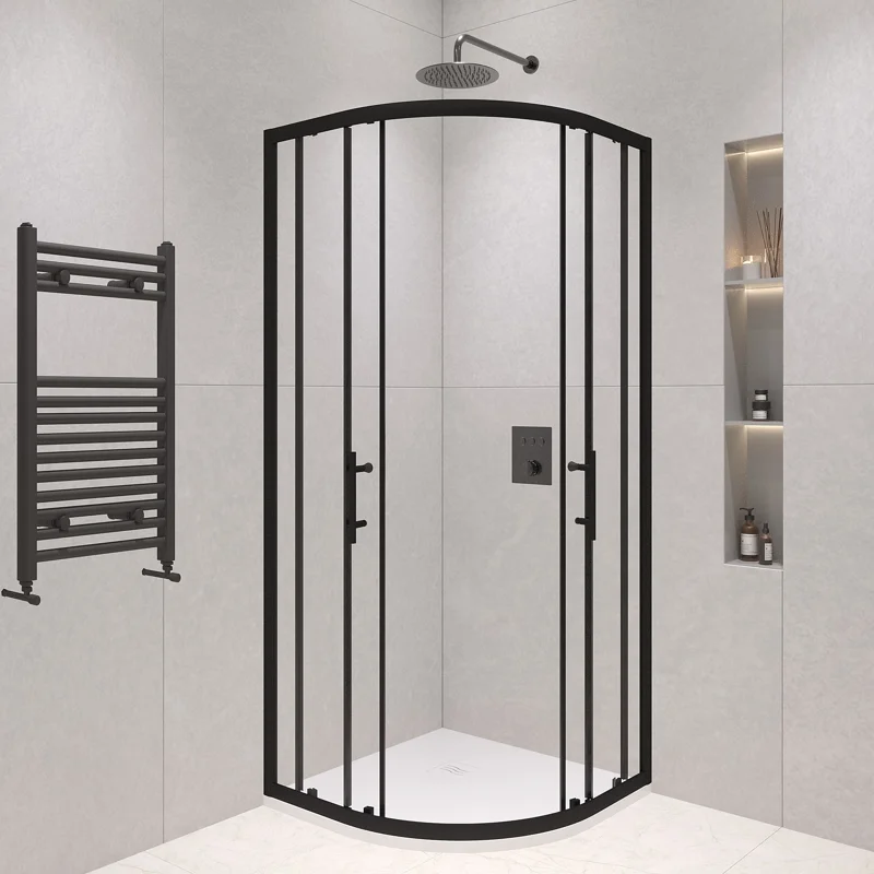 Душевой уголок RGW Passage PA-51B 80x80 02085188-14 профиль Черный стекло прозрачное