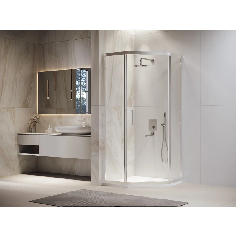 Душевой уголок RGW Passage 38088600-11 100x100 стекло прозрачное 6 мм