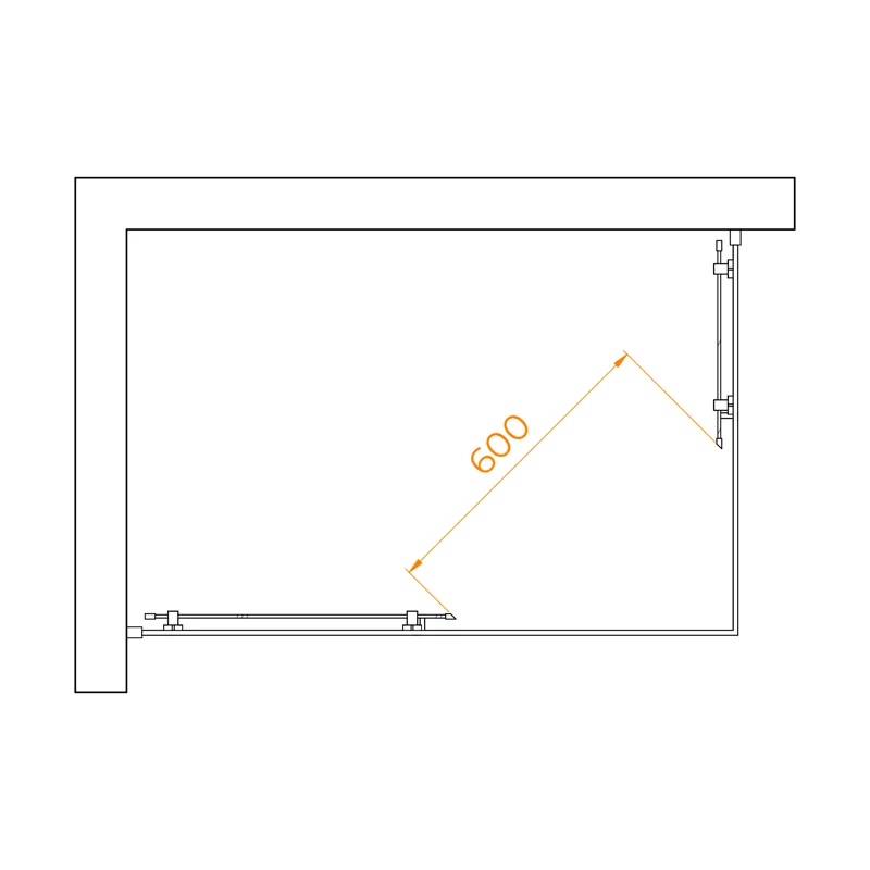 Душевой уголок RGW Passage 3508104082-14 80x120 стекло прозрачное 6 мм