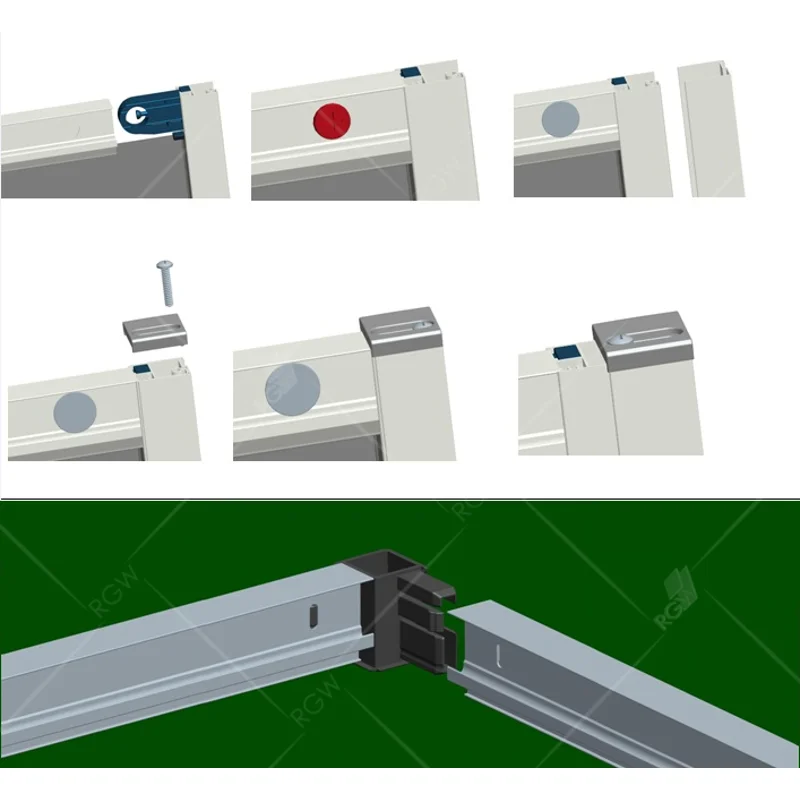 Душевой уголок RGW CL-48B (CL-14B + Z-050-1B)