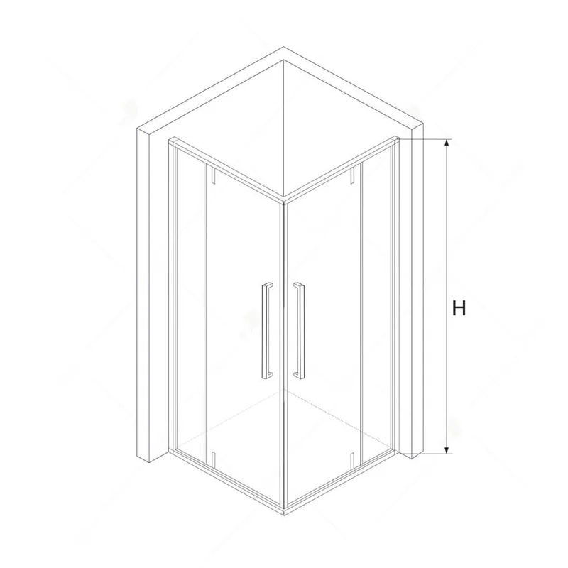 Душевой уголок RGW Stilvoll 06323388-14 80x80 стекло прозрачное 6 мм