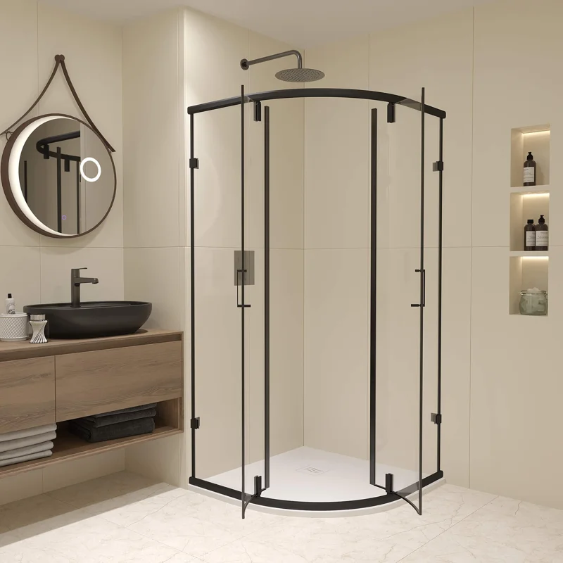 Душевой уголок RGW Classic CL-55B 90x90 72095599-14 профиль Черный стекло прозрачное