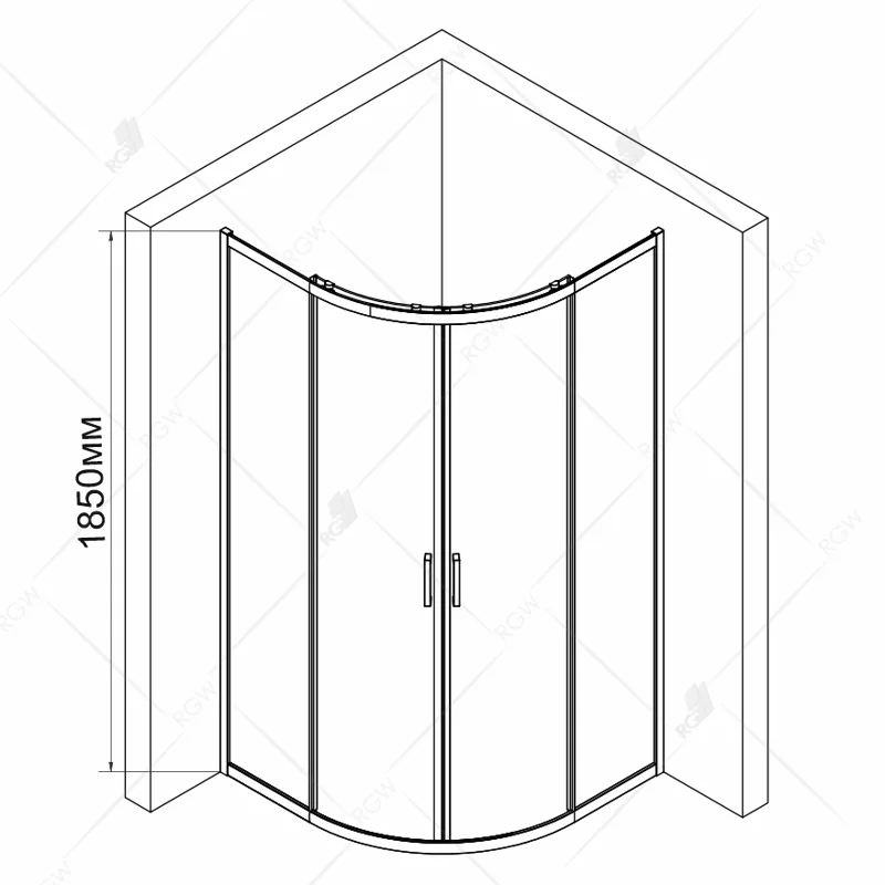 Душевой уголок RGW Classic 06095399-11 90x90 стекло прозрачное 6 мм