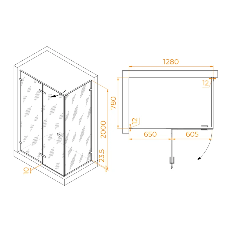 Душевой уголок RGW SV-040