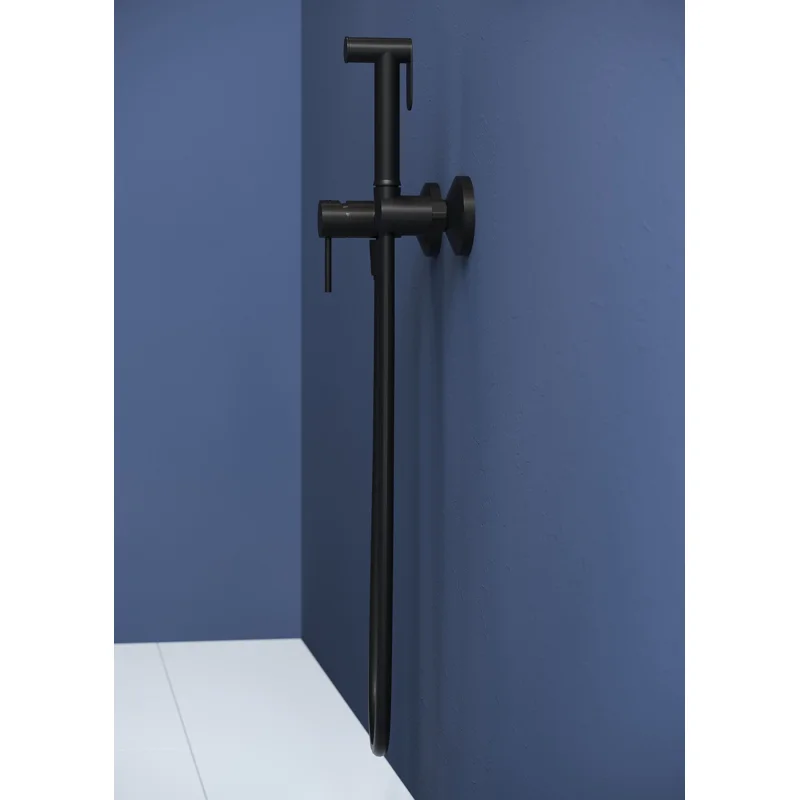 Гигиенический душ со смесителем RGW Shower Panels SP-215B 581408215-04 Черный матовый