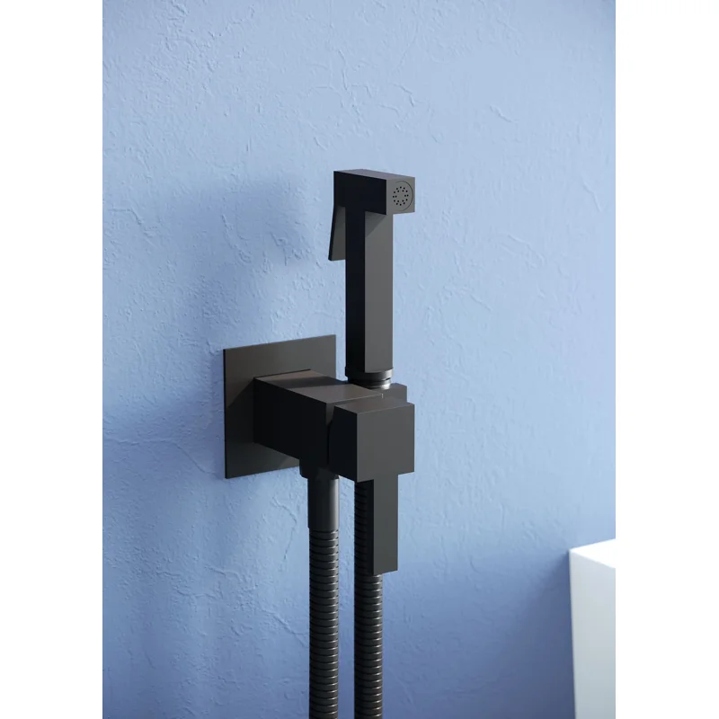 Гигиенический душ со смесителем RGW Shower Panels SP-212B 581408212-04 Черный матовый