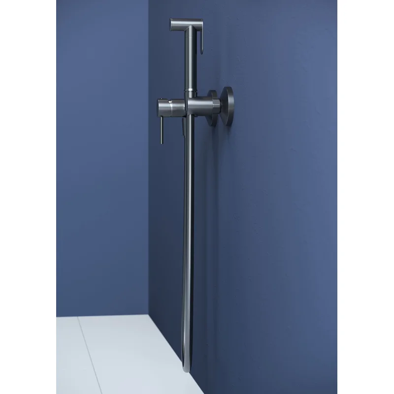 Гигиенический душ со смесителем RGW Shower Panels SP-215-Gr 581408215-11 Серый брашированный