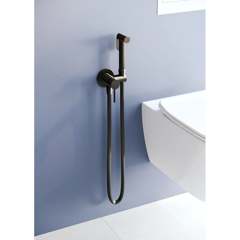 Гигиенический душ со смесителем RGW Shower Panels SP-211B 581408211-04 Черный матовый