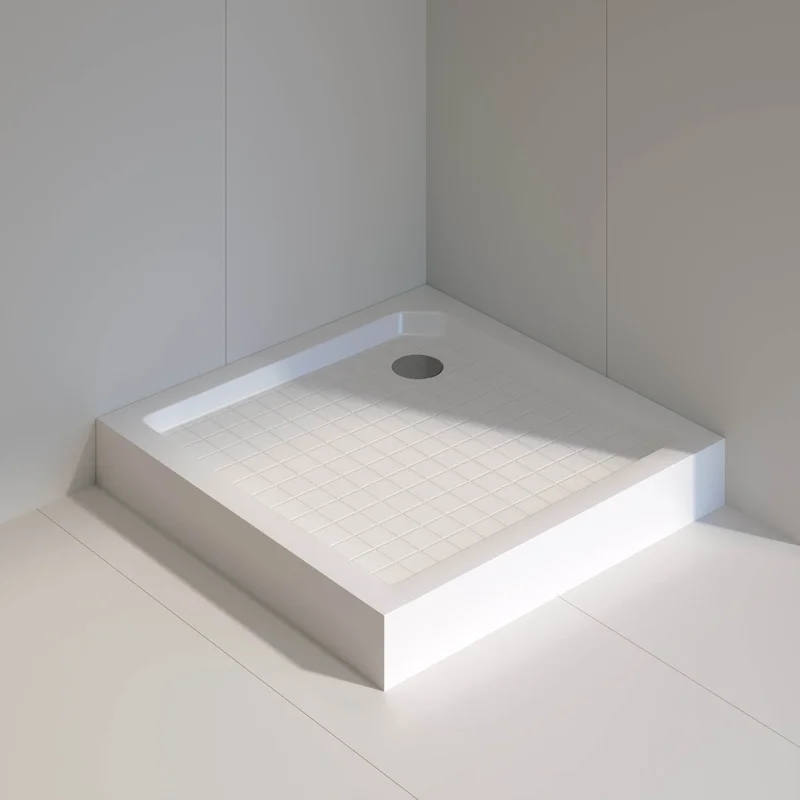 Душевой поддон RGW SMC-W 57350188-01, 80 х 80 см, квадрат, стеклопластик, цвет белый