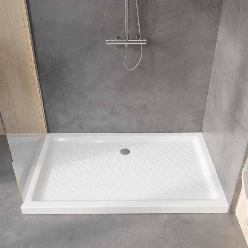 Душевой поддон RGW CR-108 80 x 100 см, прямоугольный, керамический, белый, 19170380-01