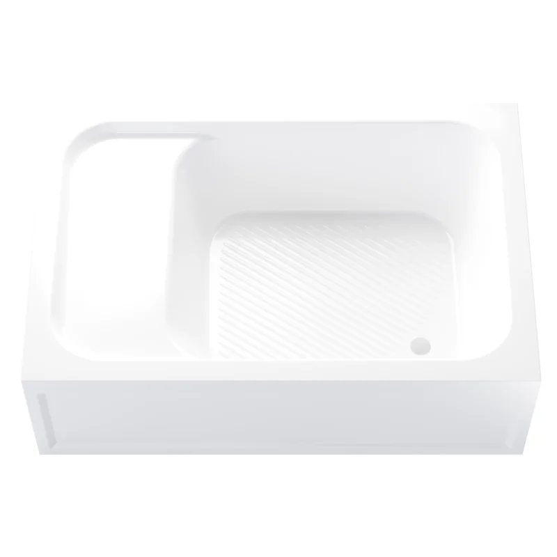 Душевой поддон RGW BC/L 120 х 80 см, с сиденьем, акрил, белый, 16180682-91