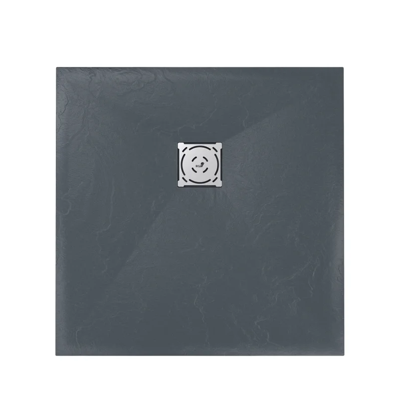 Душевой поддон RGW ST-0099G 90 x 90 см, квадратный, из искусственного камня, графит, 16152099-02