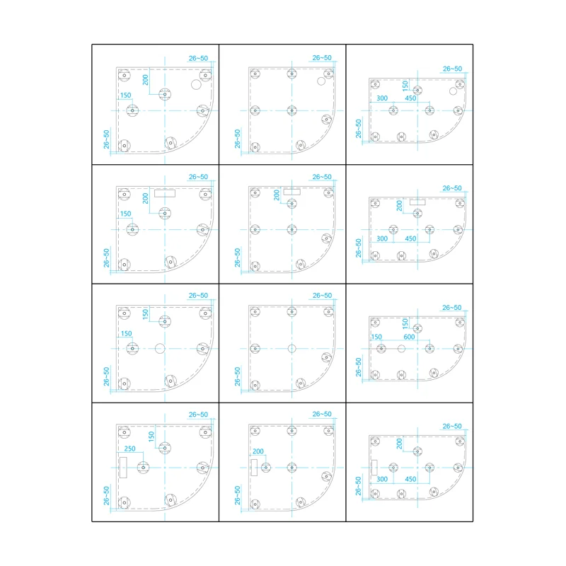 Душевой поддон RGW ST/T-0099W 90 x 90 см, трапеция, из искусственного камня, белый, 16155099-01