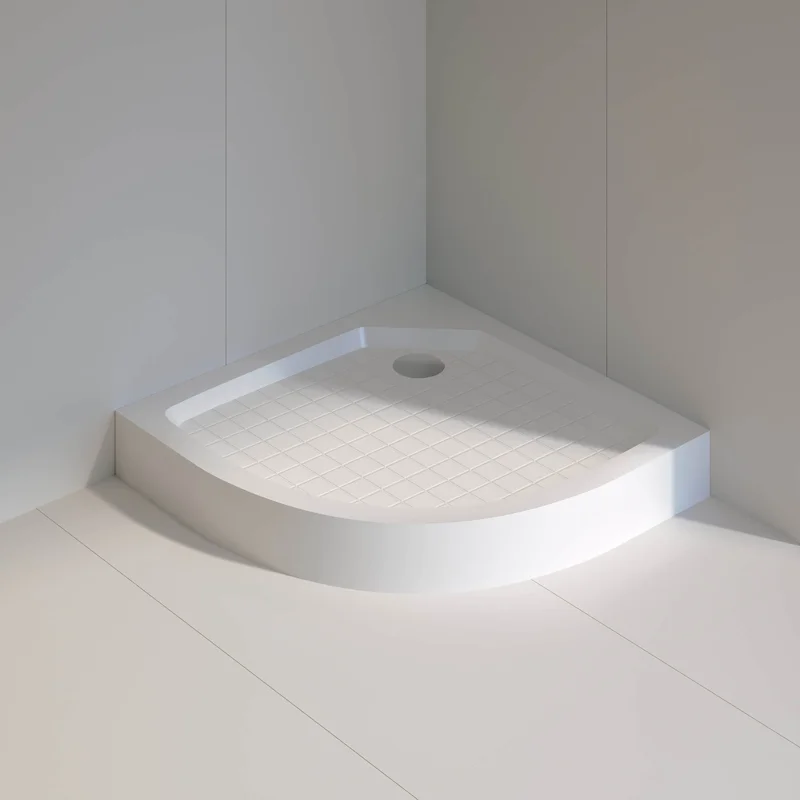 Душевой поддон полукруглый RGW SMC/R W Белый (Уценка)