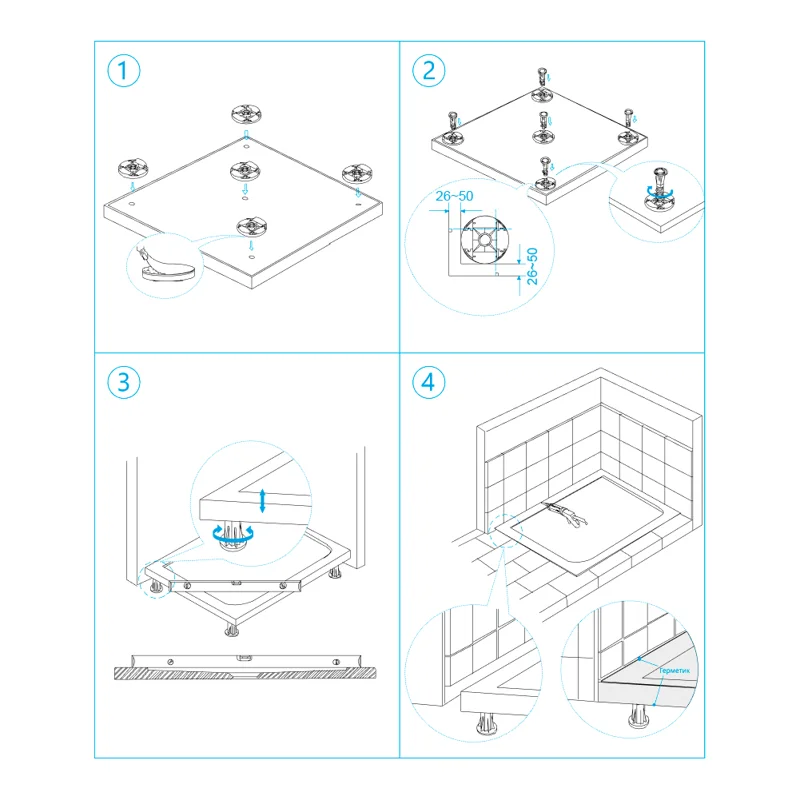 Душевой поддон RGW Stone Tray 16152910-01K 90х100 искусственный камень белый