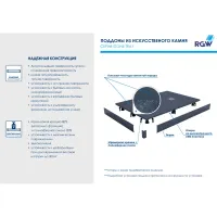 Душевой поддон прямоугольный RGW ST-G