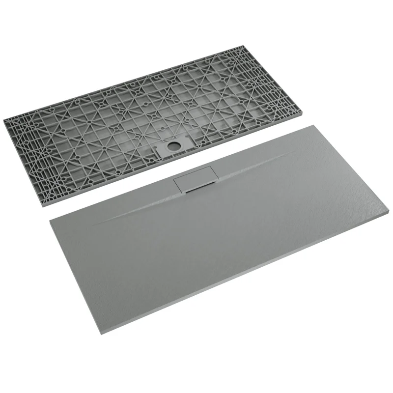 Душевой поддон RGW TKS-208Gr 553802820-12, 80 х 200 см, прямоугольный, стеклопластик, цвет серый