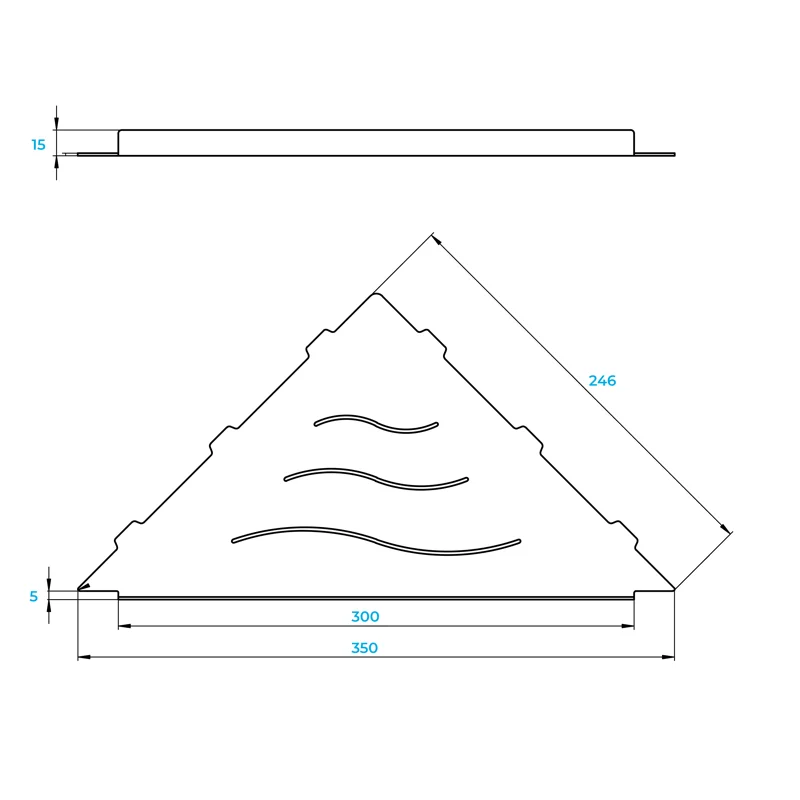 Полка в ванную комнату RGW MT-12B 49279912-04