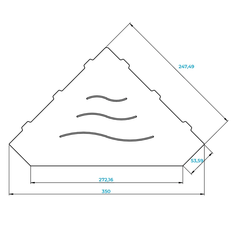 Полка в ванную комнату RGW MT-03B 49279903-04