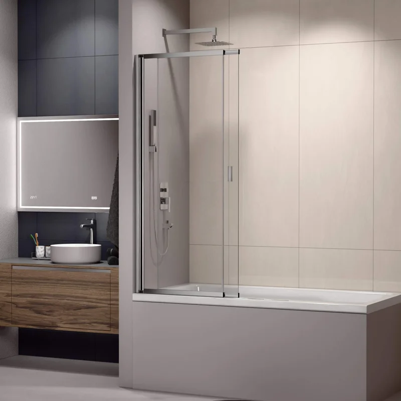 Душевая шторка на ванну RGW SC-40, 03114010-11, 100 х 150 см, профиль - хром