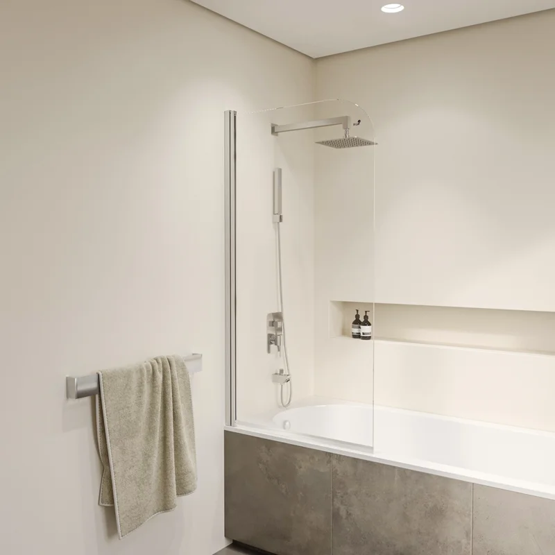 Шторка на ванну RGW SC-009, 70 x 150 см, стекло прозрачное, профиль хром, 351100907-11