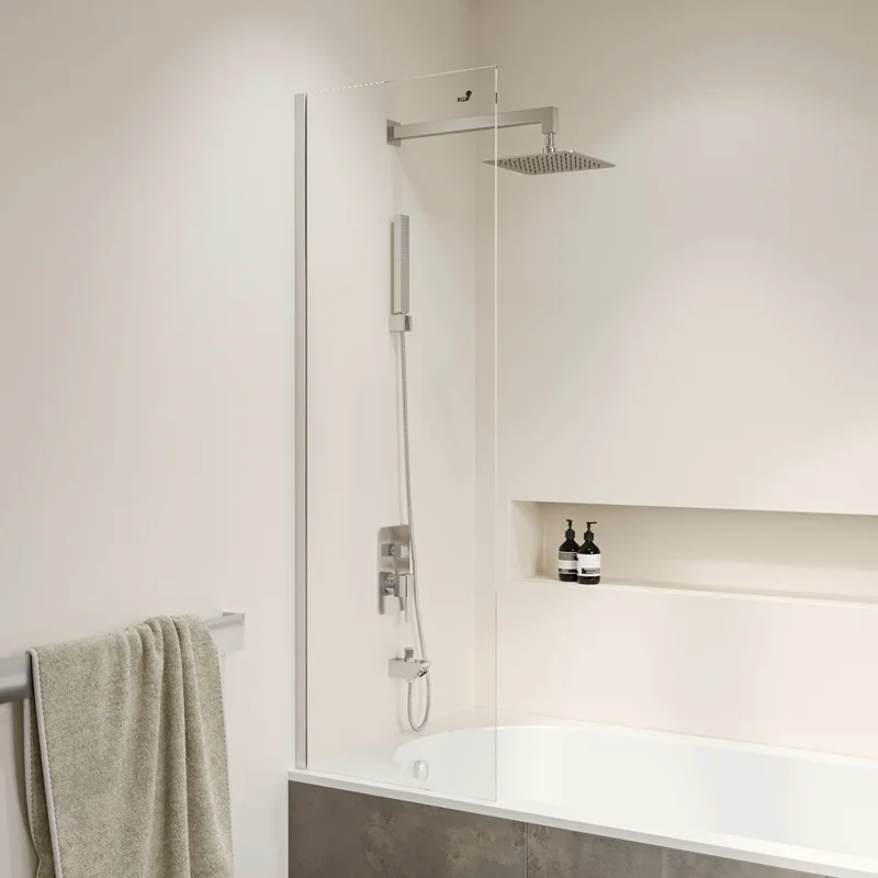 Шторка на ванну RGW SC-056, 40 x 150 см, стекло прозрачное, профиль хром, 351105640-11
