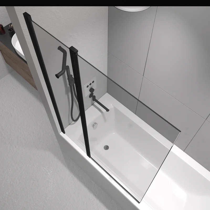 Душевая шторка на ванну RGW SC-11B, 03111110-14, 100 х 140 см, профиль - черный