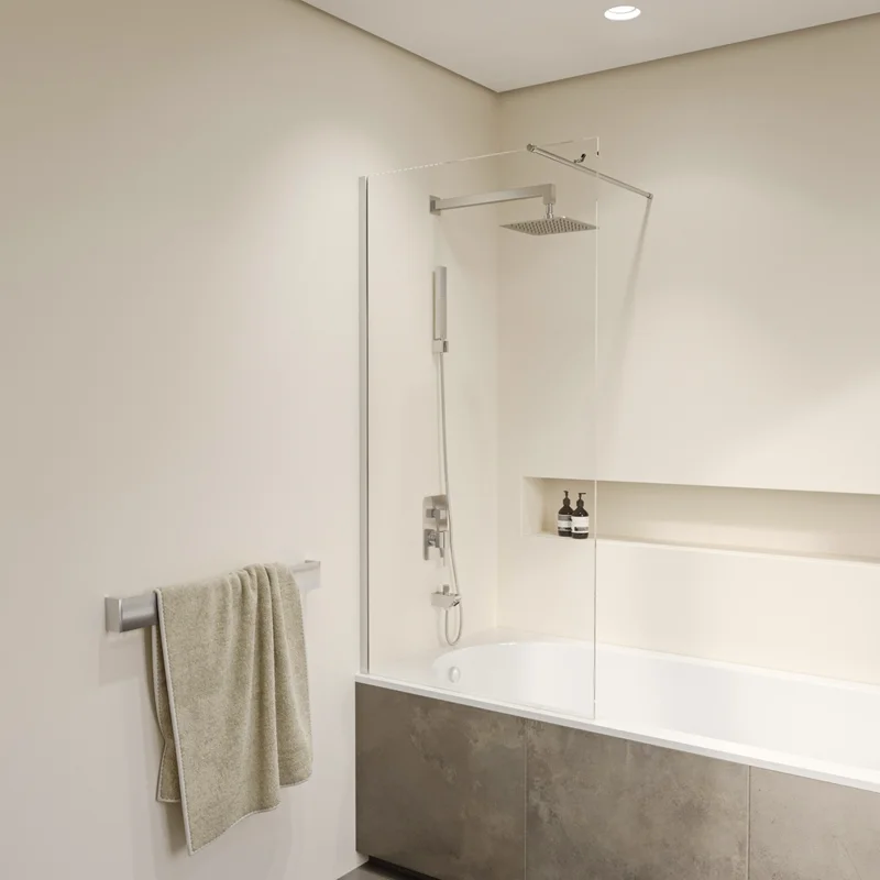 Шторка на ванну RGW Screens SC-051, 60 см стекло прозрачное, профиль хром, 351105106-11