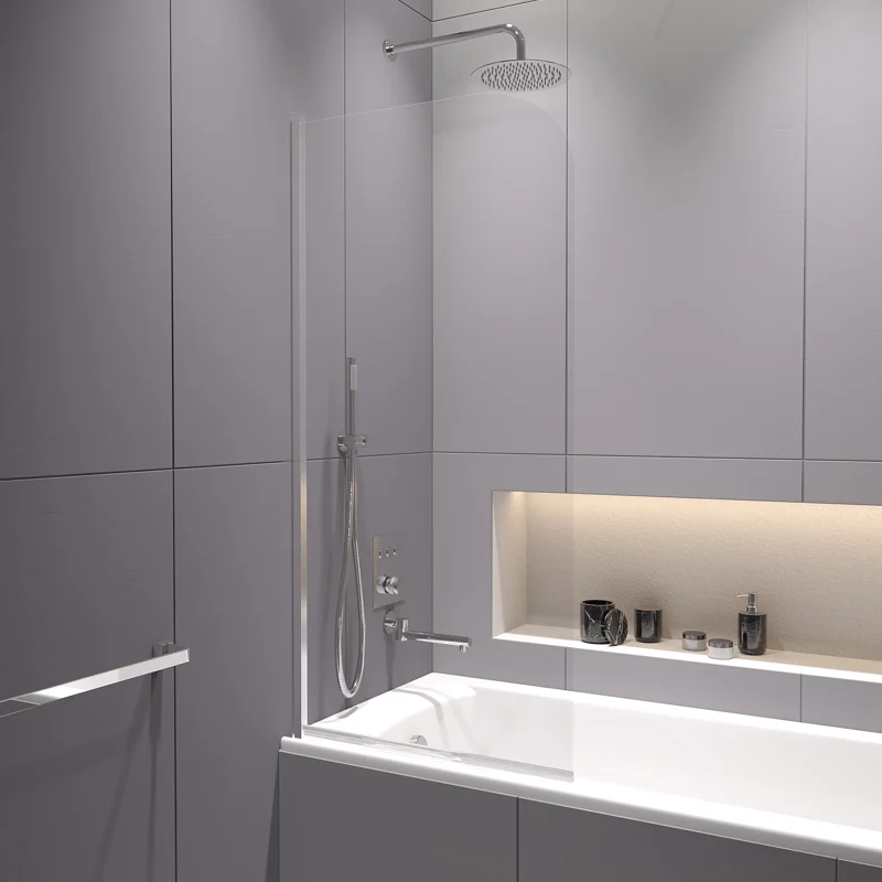 Шторка на ванну RGW Screens SC-109 70х150 411110907-11 профиль Хром стекло прозрачное