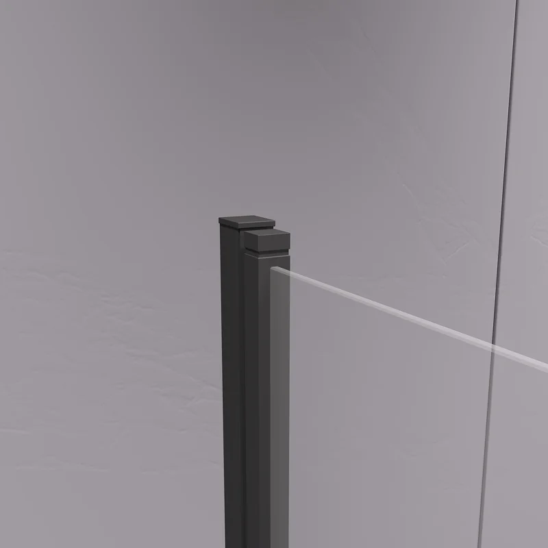 Шторка на ванну RGW Screens SC-109-B, 80 см стекло прозрачное, профиль черный, 411110908-14