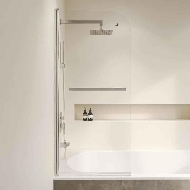 Душевая шторка на ванну RGW Screens 03110608-11 80х150 стекло прозрачное профиль хром глянцевый