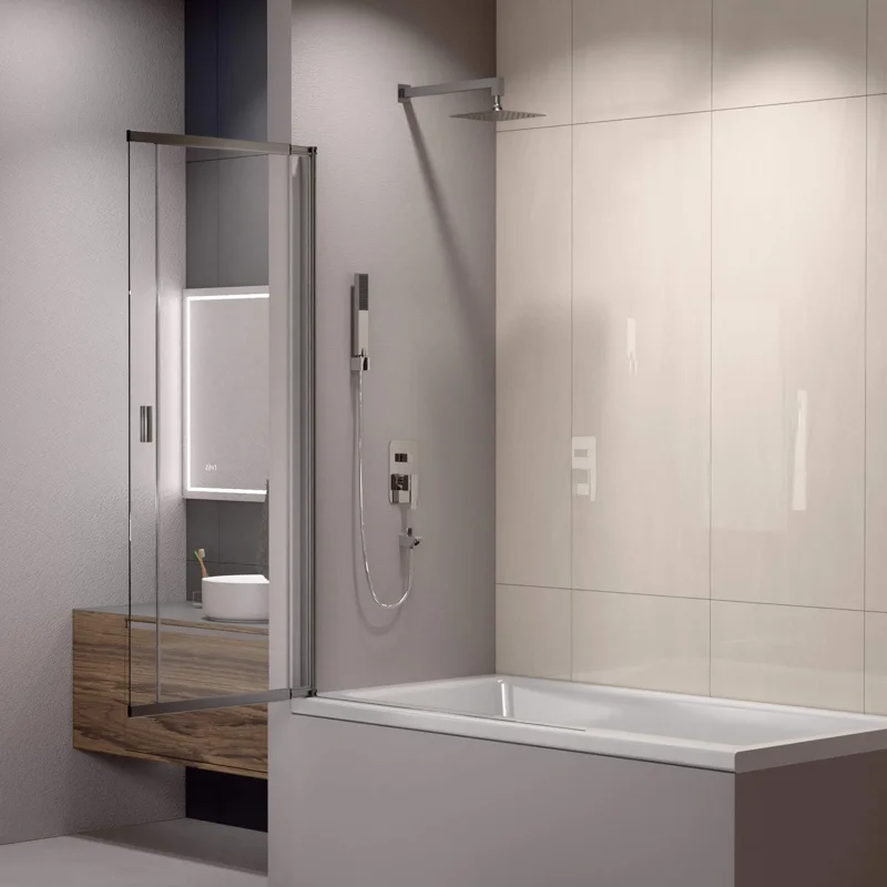 Душевая шторка на ванну RGW SC-40, 03114010-11, 100 х 150 см, профиль - хром