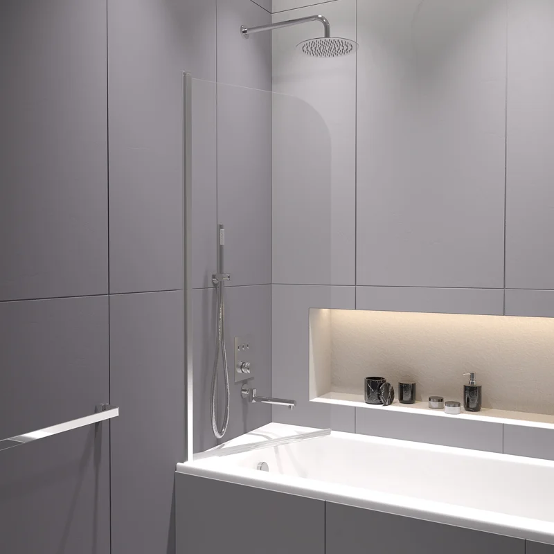 Шторка на ванну RGW Screens SC-109 70х150 411110907-11 профиль Хром стекло прозрачное