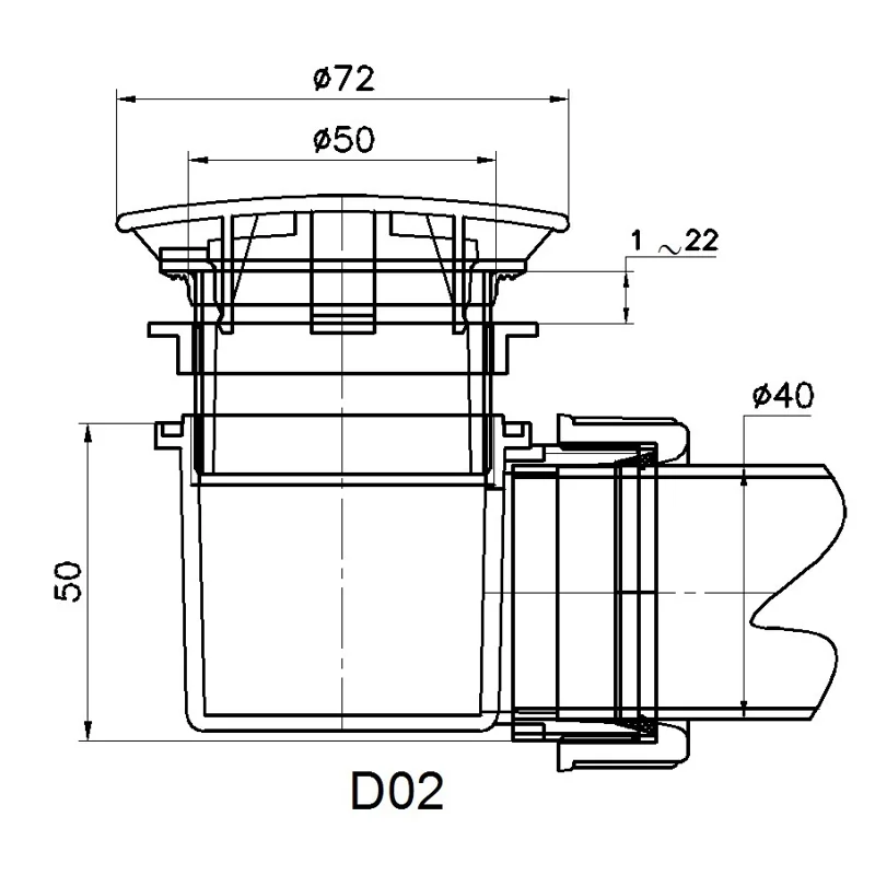 Сифон для душевых поддонов RGW Velplex QYD-02