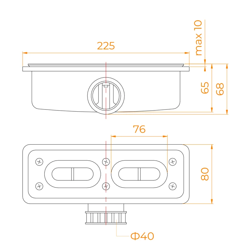 Сифон для поддонов RGW S-15
