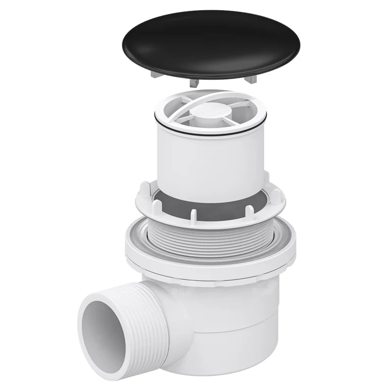 Сифон для душевых поддонов RGW Velplex QYD-06 Черный