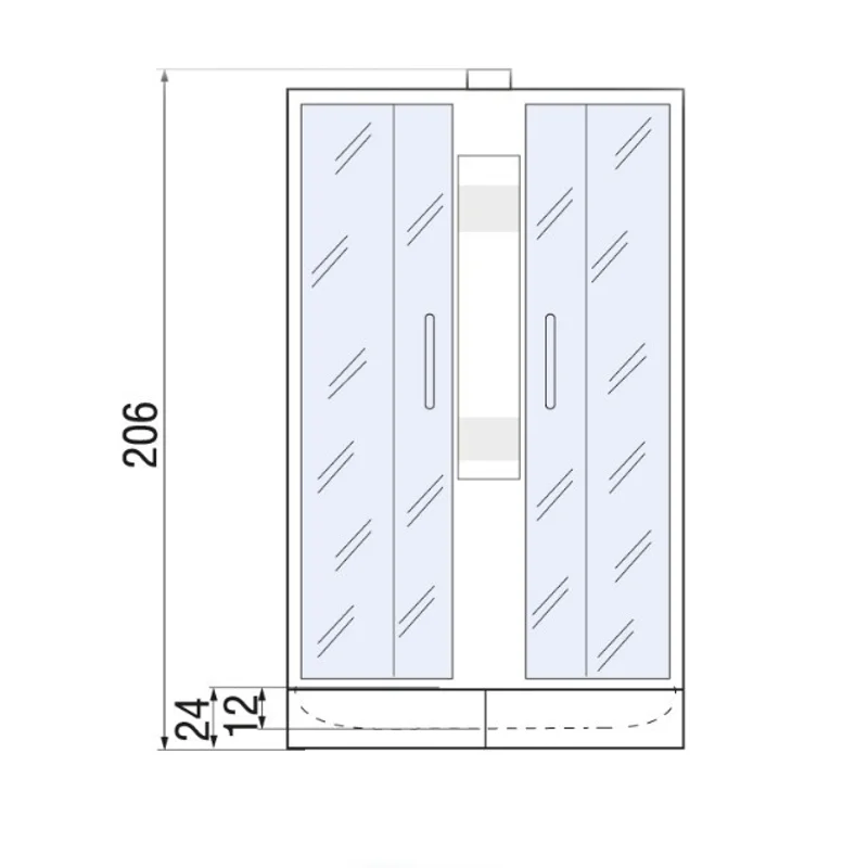 Душевая кабина River Nara 80x80 МТ Б/К 10000002159 