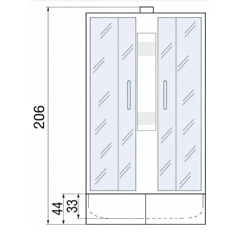 Душевая кабина River Nara Light 90х90 МТ Б/К 10000003576 