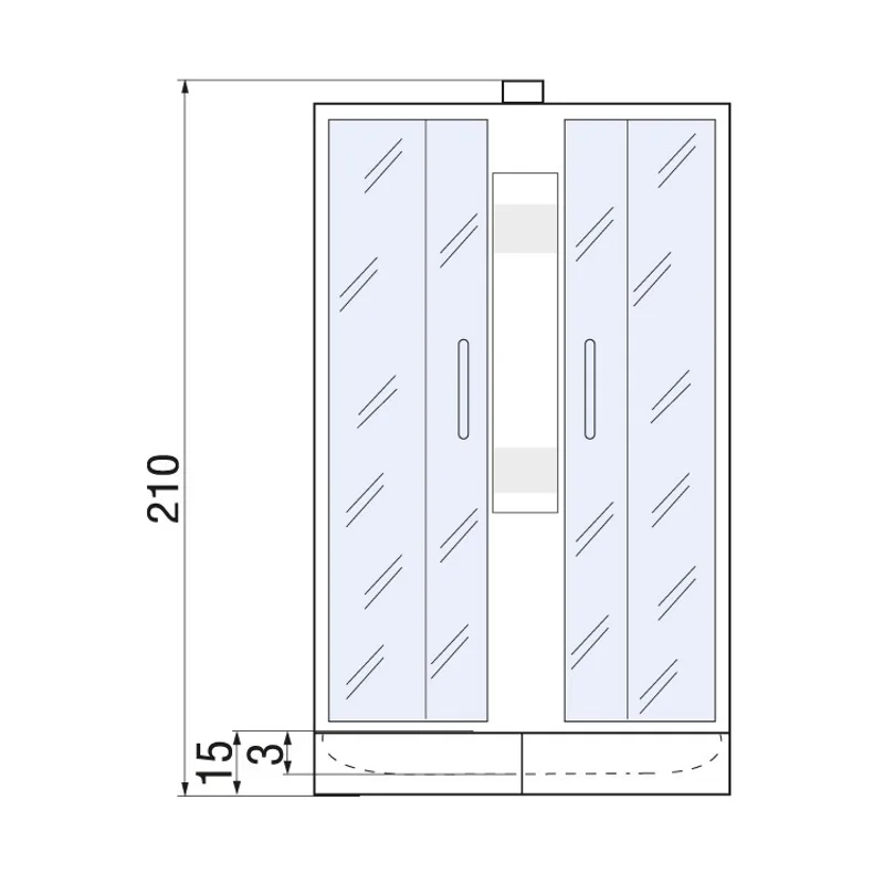 Душевая кабина River Nara 100x100 МТ Б/К 10000002998 