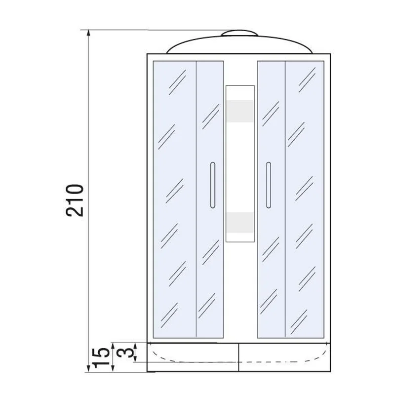 Душевая кабина River Nara Light 100x100 МТ 10000002955 