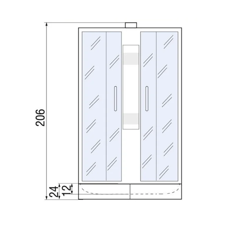 Душевая кабина River Nara Б/К 90х70 МТ R 10000003638 