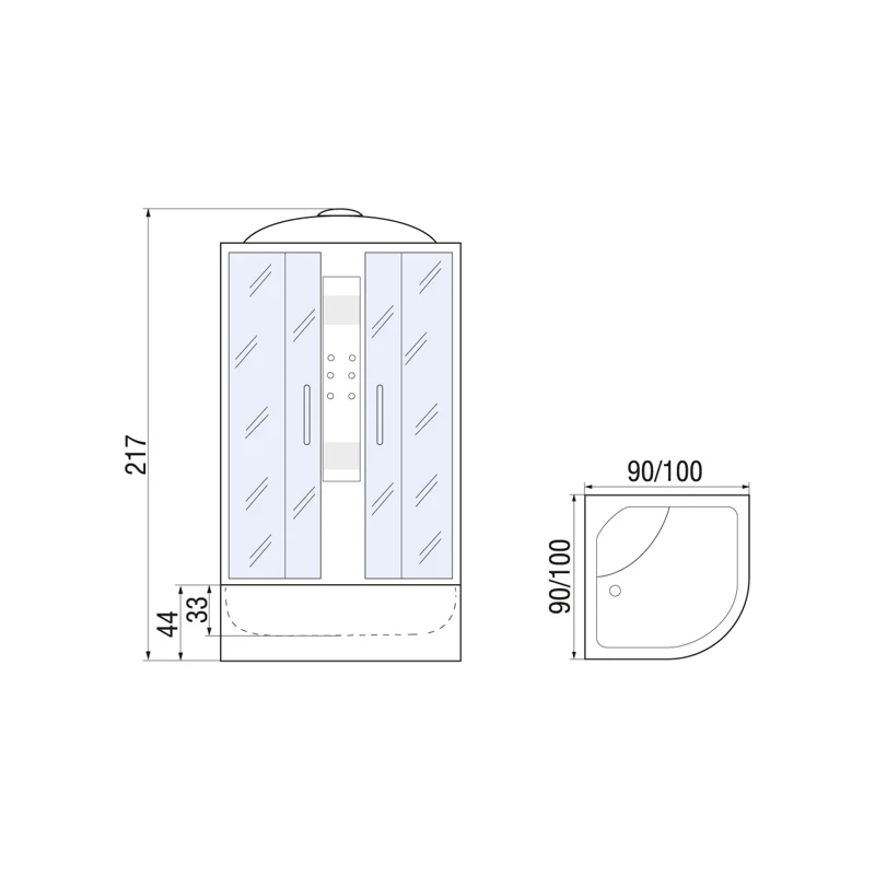 Душевая кабина River Temza 90x90 TH 10000000212 